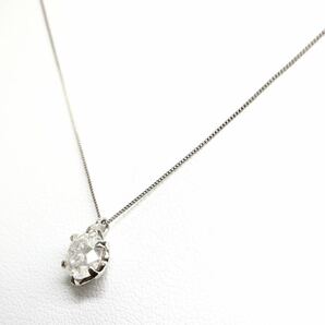 1ct UP!!《Pt850/Pt900天然ダイヤモンドネックレス》M 約2.0g 約44.5cm 1.20ct diamond necklace ジュエリー jewelry EE7/ZZの画像2
