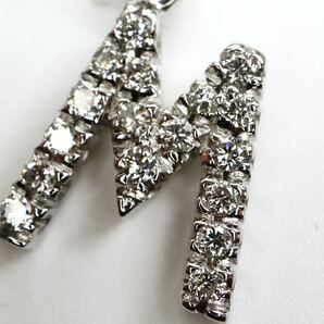 GUCCI(グッチ)箱付き!!《K18 天然ダイヤモンド イニシャルM ペンダントトップ》M 約1.3g ジュエリー pendant diamond jewelry EB0/EB0の画像5