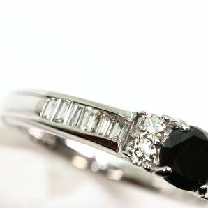 《K18WG 天然ダイヤモンド/天然ブラックダイヤモンドリング》M 約3.7g 約13号 0.31ct 0.41ct diamond ring 指輪 jewelry ED1/ED2の画像6