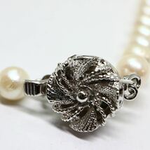 《アコヤ本真珠ネックレス》M 21.0g 約41.5cm 約5.5-6.0mm珠 pearl パール necklace ジュエリー jewelry CD2/CD2_画像6