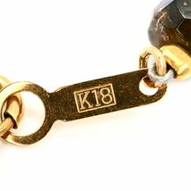 《K18 天然マルチカラートルマリンネックレス》M 約14.1g 約41.5cm tourmaline necklace ジュエリー jewelry EA0/EA0_画像7