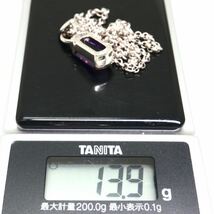 TASAKI(田崎真珠)豪華!ソ付!《Pt900/Pt850 天然アメジスト/天然ダイヤモンドネックレス》M 13.9g 約41.5cm 4.37ct 0.06ct necklace EF7/EF7_画像9