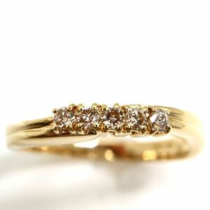 JEWELRY MAKI(ジュエリーマキ)《K18 天然ダイヤモンドリング》M 約2.3g 約10号 0.11ct diamond ring ジュエリー jewelry 指輪 EB2/EB2