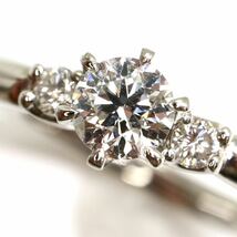 4℃(ヨンドシー)鑑定書付き!!《Pt950 天然ダイヤモンドリング》M 約3.8g 約10号 0.213ct diamond ring ジュエリー jewelry 指輪 ED1/ED7_画像6