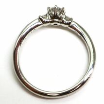 4℃(ヨンドシー)鑑定書付き!!《Pt950 天然ダイヤモンドリング》M 約3.8g 約10号 0.213ct diamond ring ジュエリー jewelry 指輪 ED1/ED7_画像7