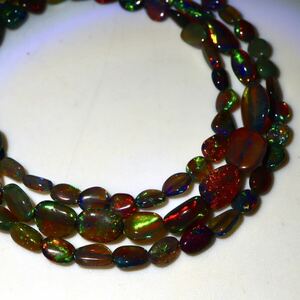 {K18WG натуральный black opal длинный колье }M примерно 9.9g примерно 60.5cm black opal necklace jewelry ювелирные изделия DC0/DE0