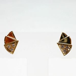 POLA jewelry(ポーラジュエリー)《K18天然ダイヤモンドピアス》M 3.2g 0.12ct diamond jewelry pierce ジュエリー EC2/EC3