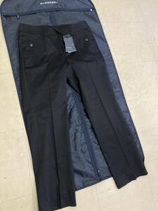 [ spring autumn ]BURBERRYLONDON Burberry London lady's 46 large size stretch pants black made in Japan formal also 