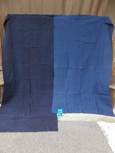  firmly did blue series .. series middle thickness Indigo tree cotton old cloth *3 width ..×2 sheets * total -ply 720g* remake material 