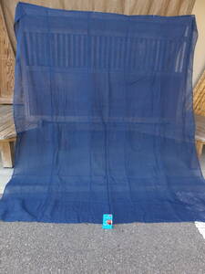  mosquito net . is used ... firmly did blue series thin Indigo tree cotton old cloth *5 width ..*200×182.* -ply 390g* remake material 