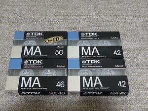 TDKのメタルテープ.MA42x2.46.50の4本未使用未開封です