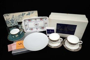 ^ Western-style tableware 34 unused cup & saucer / plate etc. together ^ box attaching / Royal Doulton / Rosenthal / Royal Albert / William Maurice 