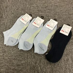 即決 新品 UNIQLO ユニクロ スポーツ ショートソックス 4足セット