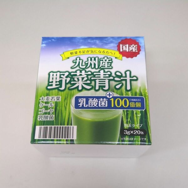 九州産　 野菜青汁　3g×120包　 乳酸菌入☆外装箱は付きません☆ 大麦若葉　 ケール　 ゴーヤ