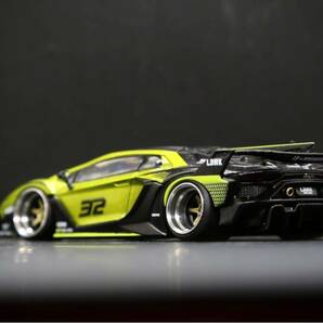 TSM model / MINI GT[KaiZ] / 1/64 LibertyWalk Silhouette WORKS Lamborghini Aventdor GT EVO改 深リム ローダウン 改造 カスタム品の画像3