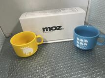 ★マグカップ MOZ イエロー ブルー ペアマグカップ 未使用品★_画像1