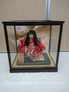☆ 日本人形 花ごろも てまり 寿美礼作 ８号 ガラスケース入り 伝統品 インテリア 保管品