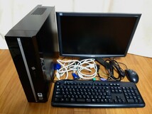 動作品　Windows vista 自作PC　モニター　エイサー　19インチ　キーボード マウス ケーブル　デスクトップ スレキズヨゴレ等あり hdd 1tb_画像1