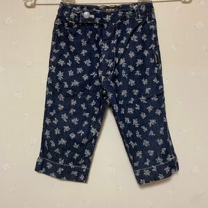 美品　FITH フィス　花柄　デニムパンツ　キッズ　100cm