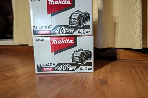 新品未使用品 マキタ 40Vmax バッテリー 4.0Ah BL4040F　2個セット 
