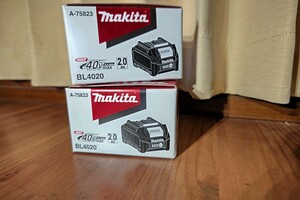 新品未使用品 マキタ 40Vmax バッテリー 2.0Ah BL4020 　2個セット リチウムイオンバッテリー