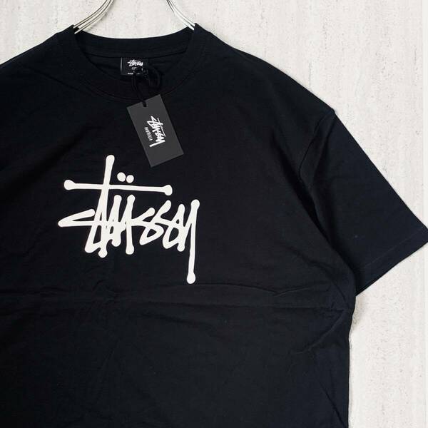 海外限定 Stussy ステューシー Tシャツ ブラック M ロゴ