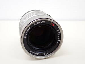 3135 ★ カールツァイス Carl Zeiss Sonnar 2.8/90 T * カメラレンズ 中古 動作未確認 経年保管品