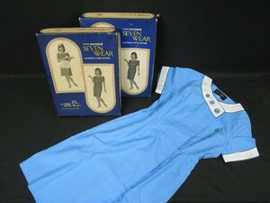 *08-008* форма Toray teto long seven одежда - вес отсутствует форма Sky голубой размер [5] 3 надеты Mini One-piece retro [80]