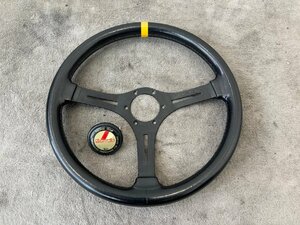 [ rare ][1000 jpy selling out ][ pickup welcome ] TOM`S steering gear 36cm horn button black Tom's Racing personal ok A2