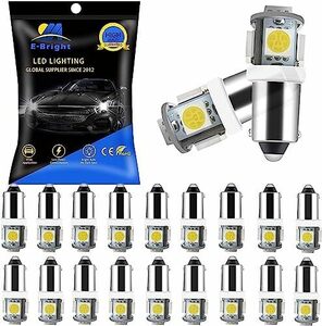 ホワイト ルームランプ 拡散レンズ 防水 ポジションランプ ナンバー灯 5SMD 5050チップ LEDバルブ DC12V G14