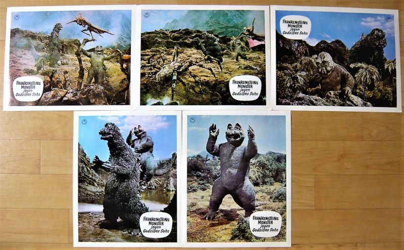 Son of Godzilla: Battle on Monster Island Juego de cartas originales alemanas para lobby, película, video, Productos relacionados con películas, fotografía