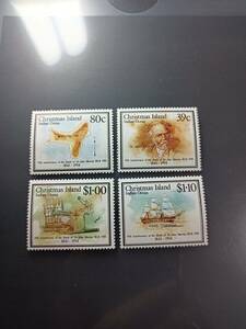 ☆★ クリスマス島　未使用 切手 1986年 4種完 ★並程かと思います。