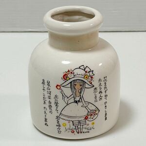  inside wistaria Rene RUNE Showa Retro ceramics vase antique that time thing 