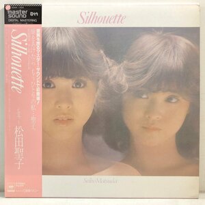 【MASTER SOUND LP】松田聖子 / Silhouette ～シルエット～ /「チェリーブラッサム」「夏の扉」財津和夫 松本隆 帯 歌詞付 CBS 30AH1204 ▲