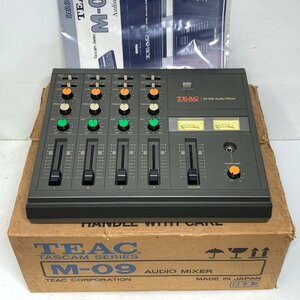 TEAC M-09< operation verification ending >* somewhat gully equipped original box * manual attaching Teac 4 channel audio mixer MADE IN JAPAN / volume *