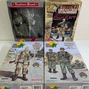 【4セットまとめて】21ST CENTURY TOYS アルティメットソルジャー 101st / ドイツ軍 / ソビエト軍 / 東部戦線 ※パーツ未チェック ☆