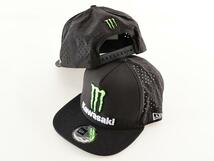 Kawasaki　MONSTER メッシュ　フラットピーク　CAP　黒_画像4