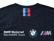 【BMW motorrad】World Super Bike オフィシャル紺色Tシャツ 【M】希少　綿 （検：WSBK motoGP Super Bike BMW S1000RR TOM SYKES ）_画像9