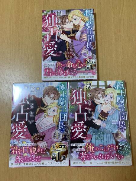 ★ 極上騎士団長の独占愛 全３巻（完結） ／ 直江亜季子・黒乃梓 ★ BF COMICS