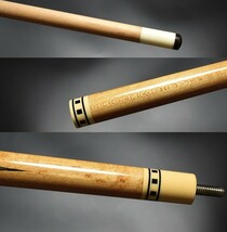 ◆old Meucci Cue 90’メウチ 18山 リザード本革 ジョイントキャップ付き_画像9