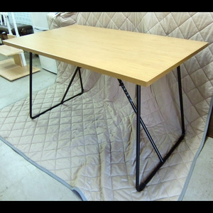  Sapporo limitation delivery /. receipt possible * furniture * Muji Ryohin * folding table * width 120cm* oak material *W120 D70 H72