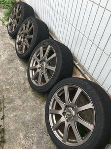 【美品】A-TECH ファイナルスピード finalspeed アルミホイール 18インチ フロント225/40R18 リア235/40R18 タイヤホイールセット