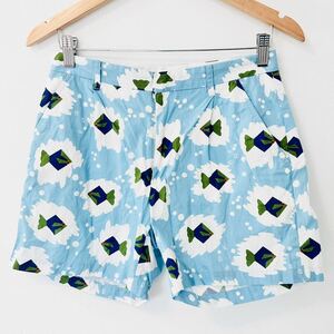 H8184ii BEAMS BOY( Beams Boy ) size M rank short pants total pattern pants blue group lady's made in Japan 