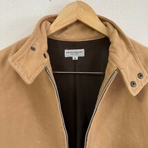 H8295NL 日本製 UNITED ARROWS BLUE LABEL ユナイテッドアローズ ブルーレーベル サイズM ブルゾン ジャケット ベージュ メンズ 綿100%_画像4