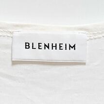 H8224gg BLENHEIM(ブレンヘイム) サイズM 半袖Tシャツ 白 レディース カットソー シンプル 夏 ホワイト リヨセル 日本製 おしゃれ_画像7