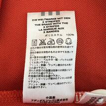 H8158FF adidas アディダス サイズL 半袖 半袖Tシャツ プラクティスシャツ ジャージ レッド メンズ ポリエステル100% スポーツ _画像9