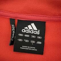 H8158FF adidas アディダス サイズL 半袖 半袖Tシャツ プラクティスシャツ ジャージ レッド メンズ ポリエステル100% スポーツ _画像8