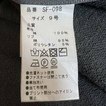 H8311FF SCOT CLUB スコットクラブ サイズ9号(M位) 長袖 Tシャツ スウェットトレーナー 黒 グレー レディース ダメージ加工 綿100%_画像10