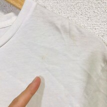 H8488dL Polo Ralph Lauren ポロラルフローレン サイズ L・G ・180/100A 半袖Tシャツ プリントTシャツ ホワイト 白T メンズ 綿100% 古着 _画像7