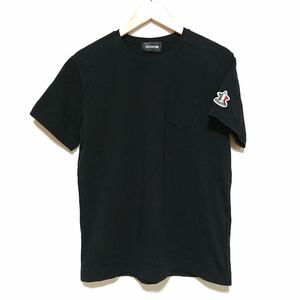 H8649gg GIOCATORE（ジョカトーレ） サイズM位 半袖Tシャツ ブラック メンズ 星ワッペン シンプル おしゃれ 古着 伸縮性 かっこいい 日本製